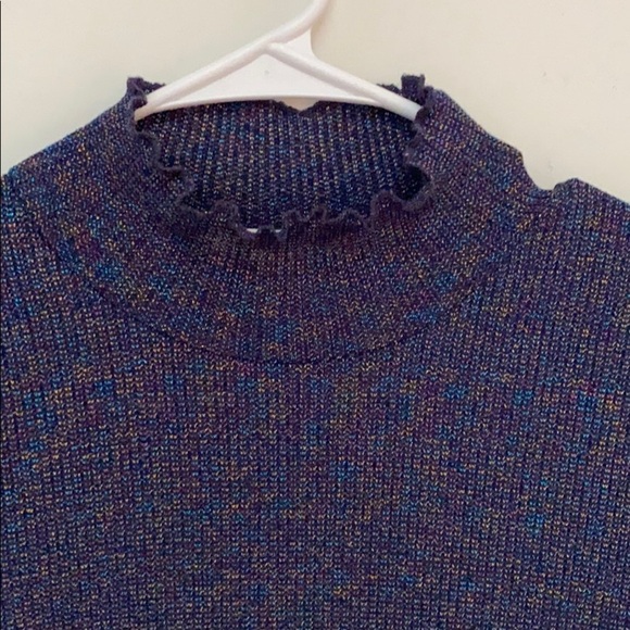 Anthropologie nümph Mock Neck Sparkled Top - Picture 5 of 7